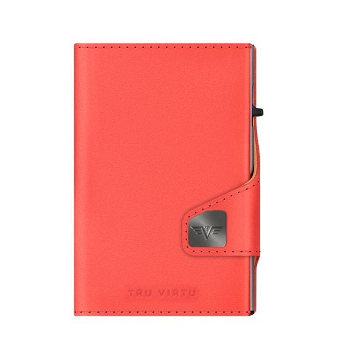 Tru Virtu Click & Slide Vegan Bio Apple Coral/Silber Portefeuille  