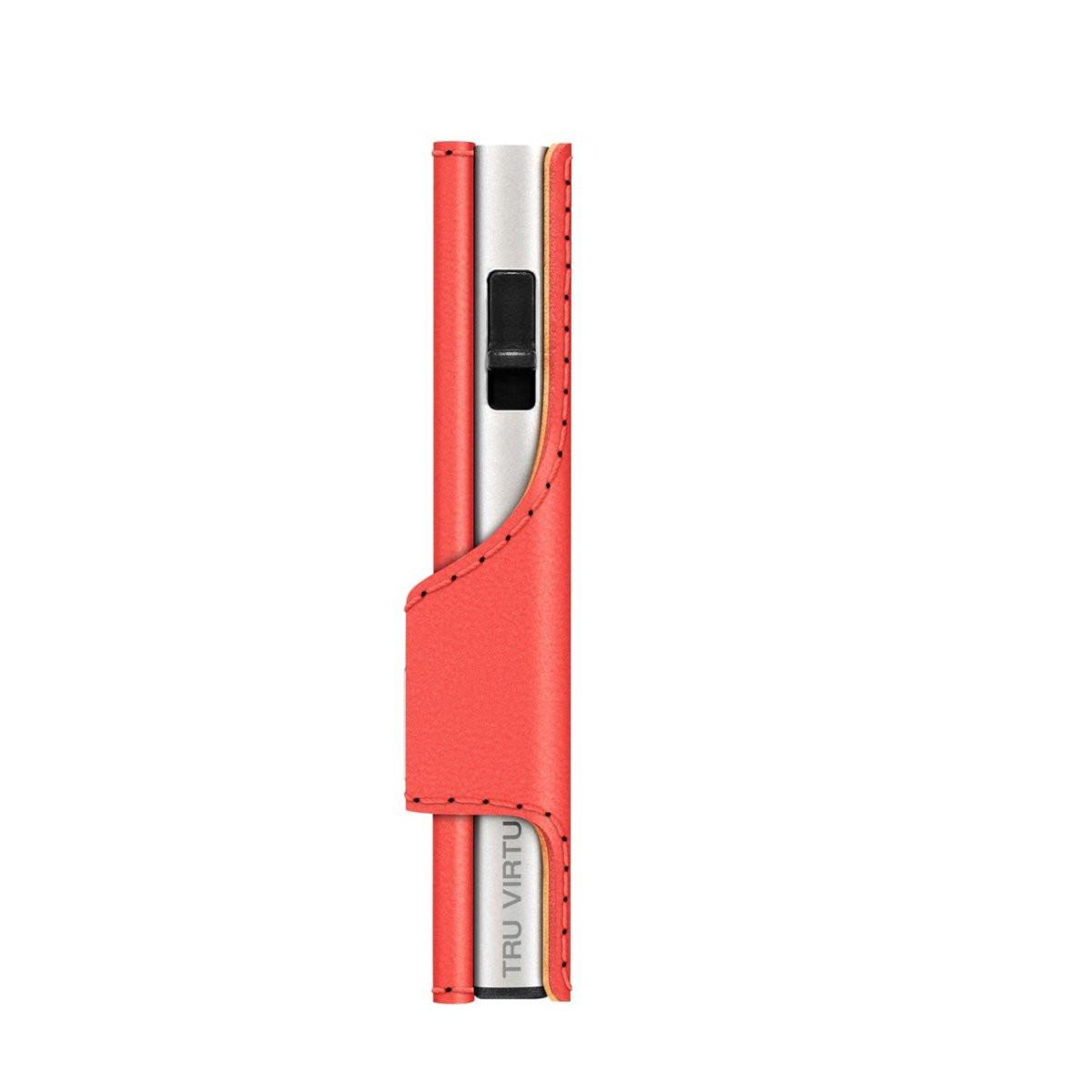 Tru Virtu Click & Slide Vegan Bio Apple Coral/Silber Portefeuille  