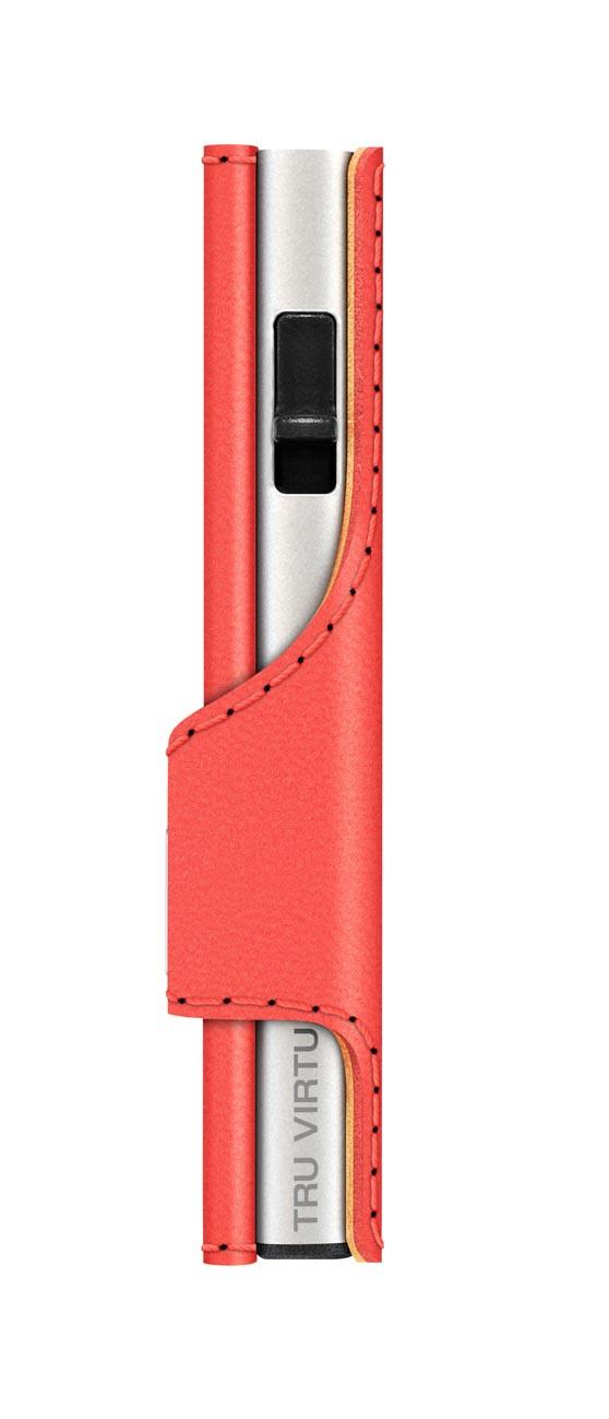 Tru Virtu Click & Slide Vegan Bio Apple Coral/Silber Portefeuille  
