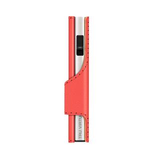 Tru Virtu  Portefeuille Click & Slide Vegan Bio Apple Coral/Silber 