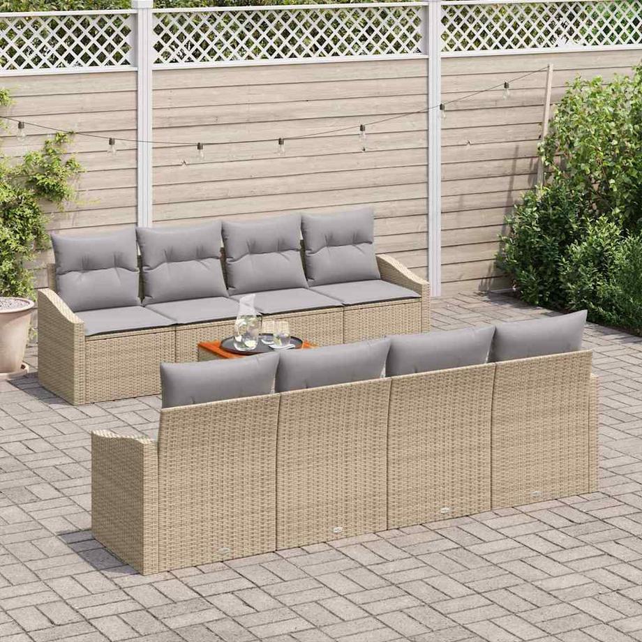 VidaXL Set Divano da Giardino Polyrattan  