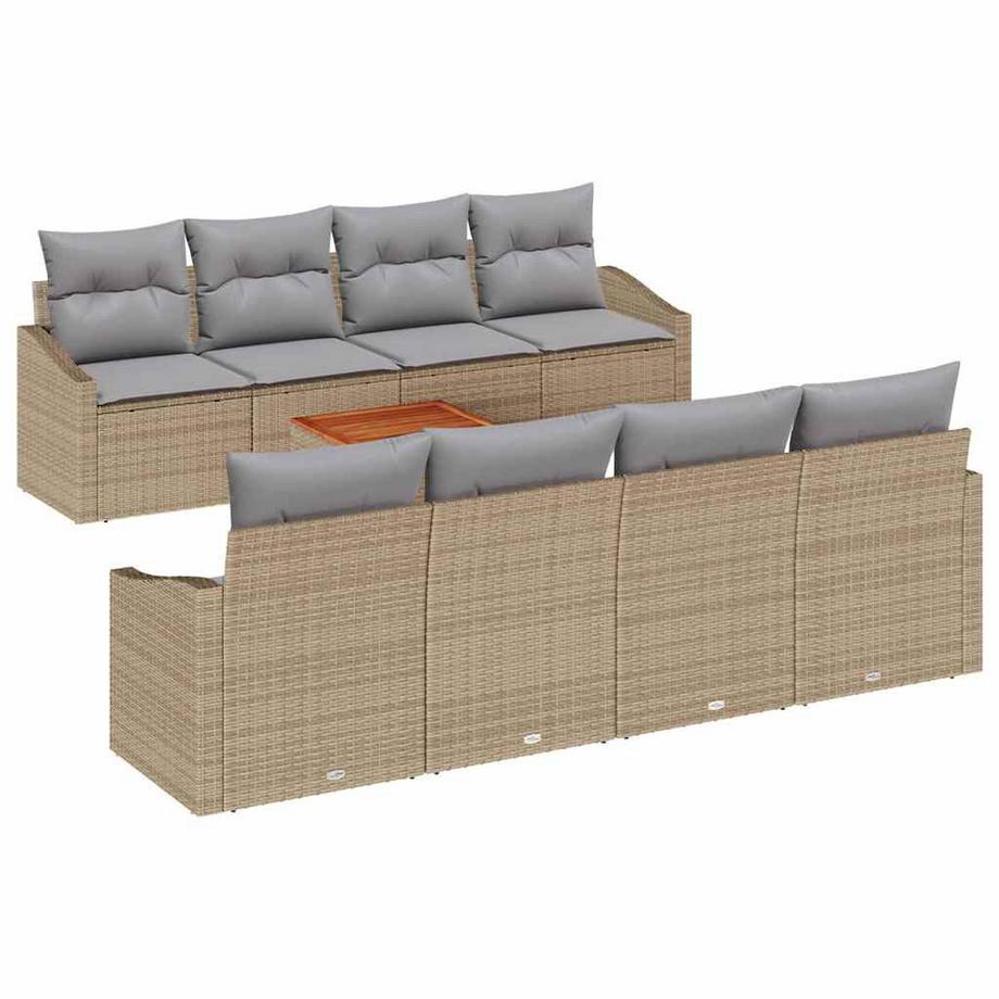 Set Divano da Giardino Polyrattan