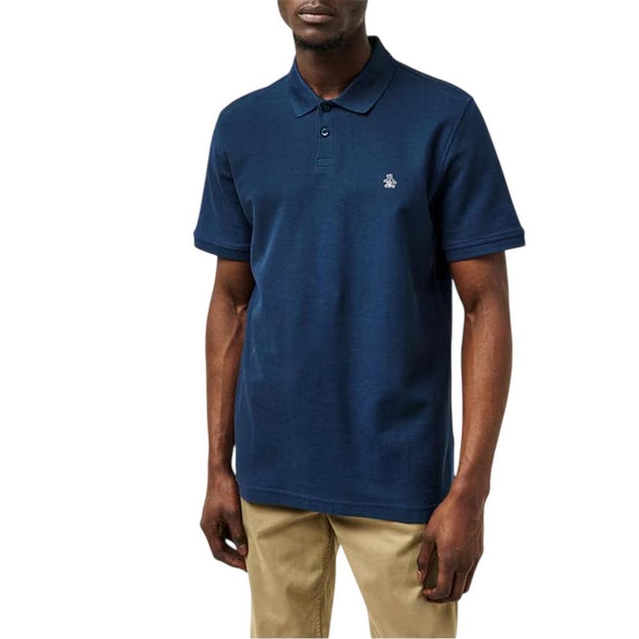 Original Penguin Poloshirt mit besticktem Logo  