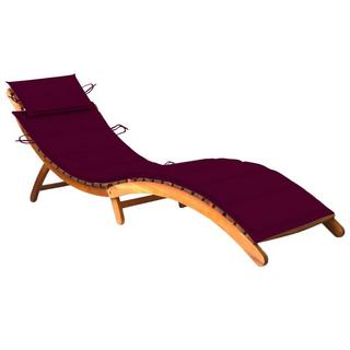 VidaXL Chaise longue bois d'acacia  