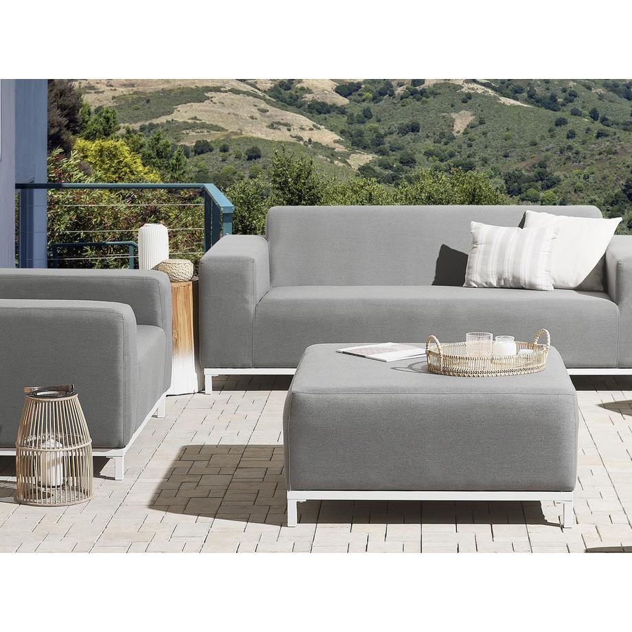 Beliani Ottomane aus Stoff Modern ROVIGO  