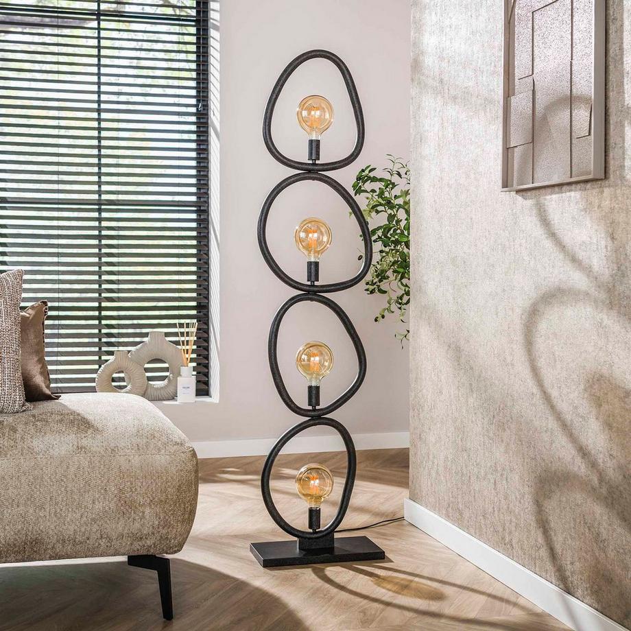 mutoni industrial Lampadaire Pebble 4 ampoules  