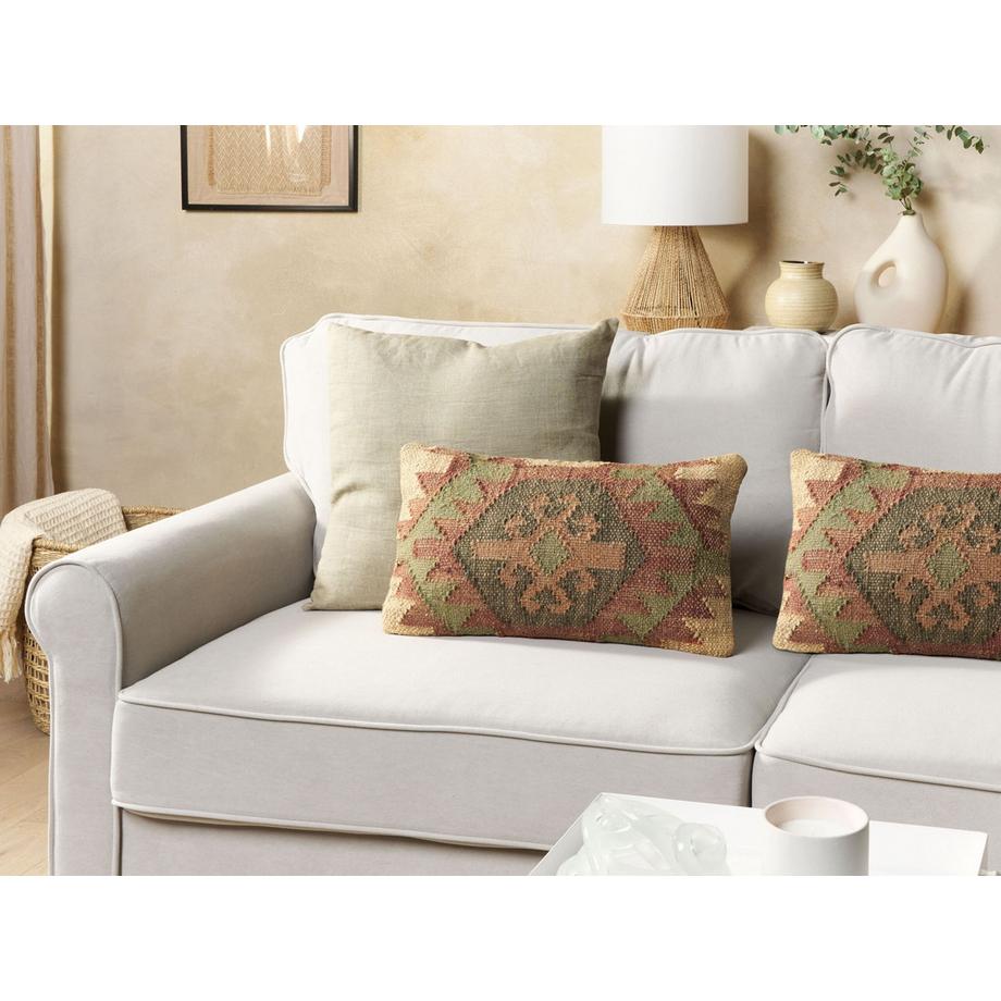 Beliani Set di 2 cuscini en Iuta  ARVEN  