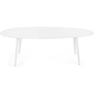 mutoni Table basse de jardin Ridley 120x75 blanc  