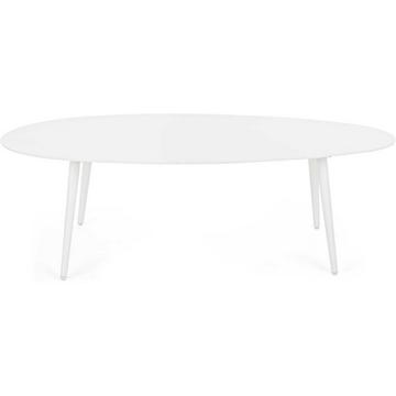 Table basse de jardin Ridley 120x75 blanc