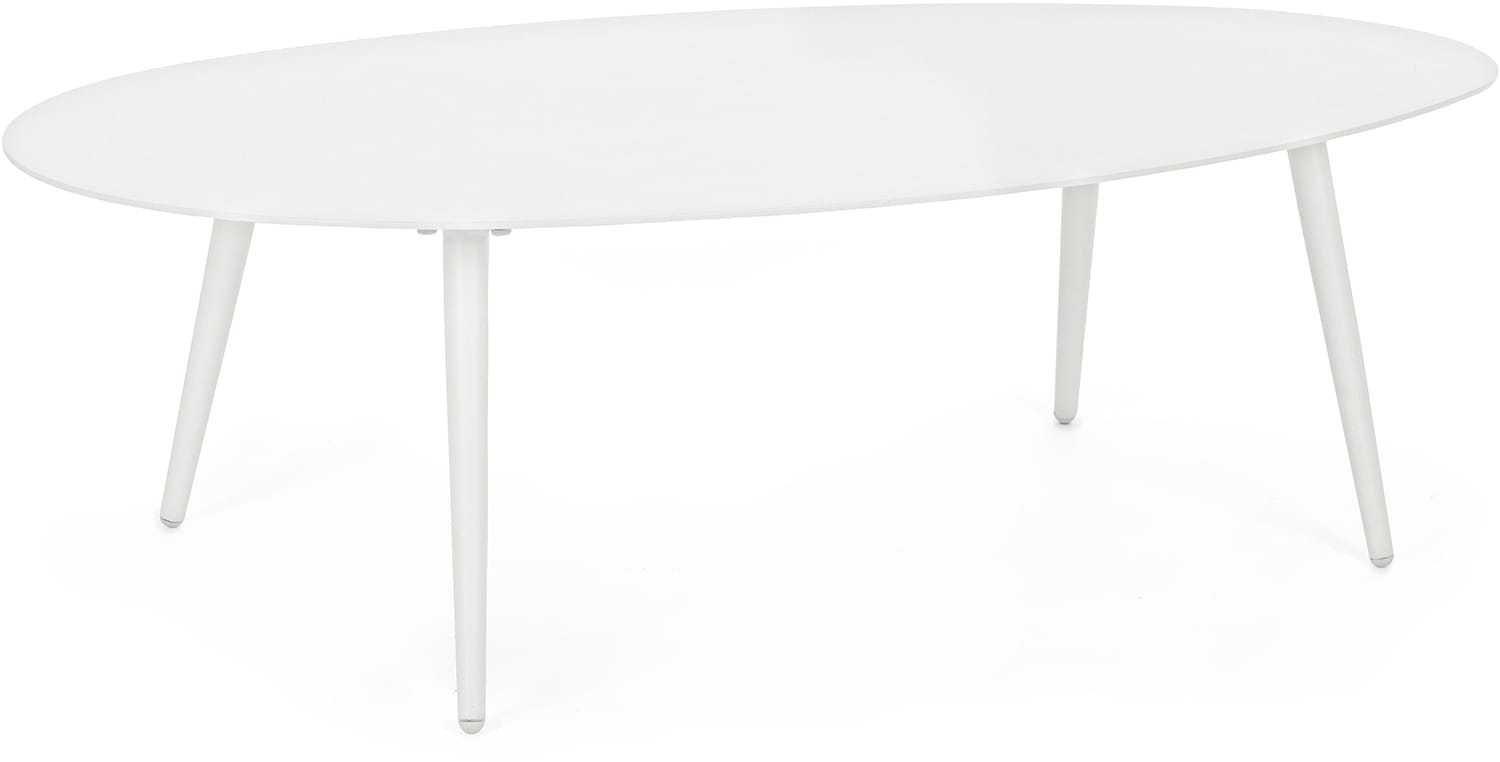 mutoni Table basse de jardin Ridley 120x75 blanc  