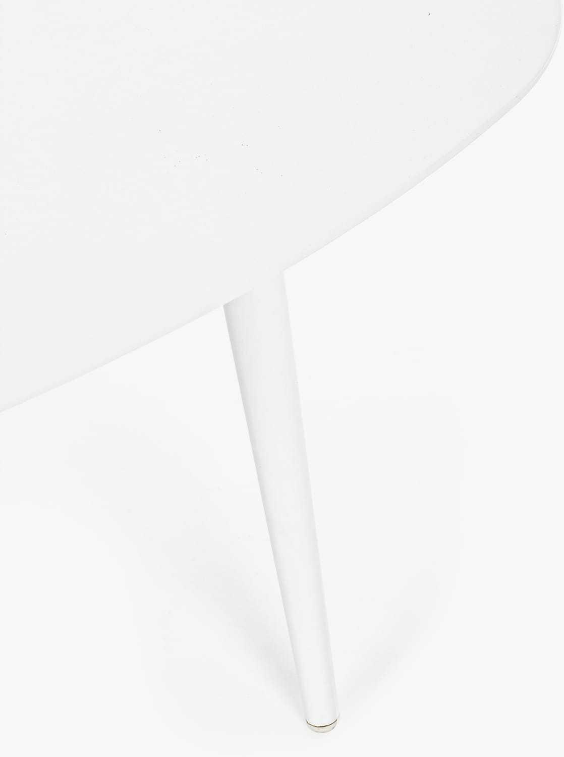 mutoni Table basse de jardin Ridley 120x75 blanc  