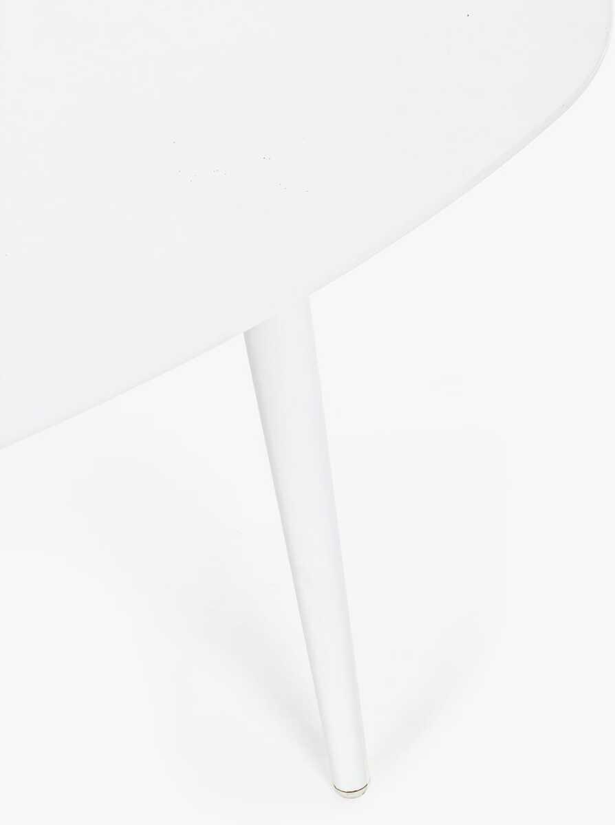 mutoni Table basse de jardin Ridley 120x75 blanc  