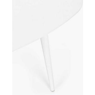 mutoni Table basse de jardin Ridley 120x75 blanc  