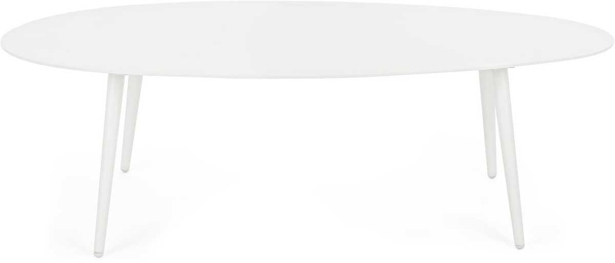 mutoni Table basse de jardin Ridley 120x75 blanc  