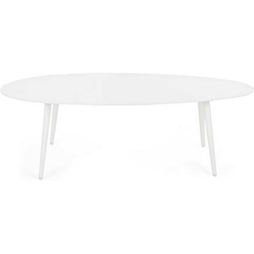 Table basse de jardin Ridley 120x75 blanc