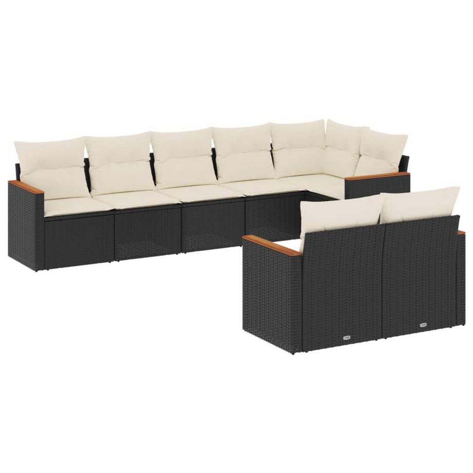 Ensemble de canapés de jardin rotin synthétique