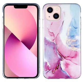 Cover-Discount  iPhone 14 Plus - Custodia in gomma Pink Marble 