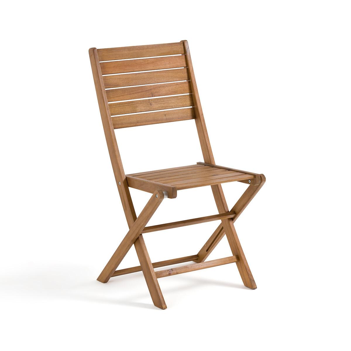 La Redoute Intérieurs Lot de 2 chaises de jardin en acacia  