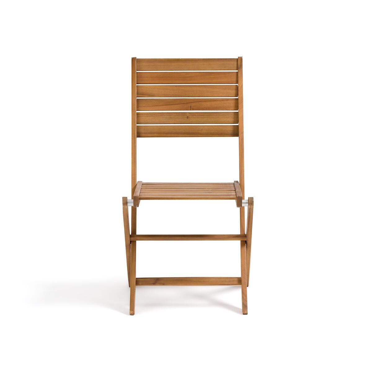 La Redoute Intérieurs Lot de 2 chaises de jardin en acacia  