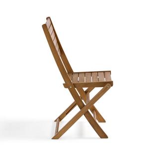 La Redoute Intérieurs Lot de 2 chaises de jardin en acacia  