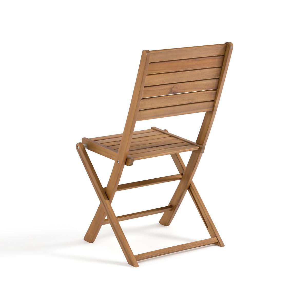 La Redoute Intérieurs Lot de 2 chaises de jardin en acacia  