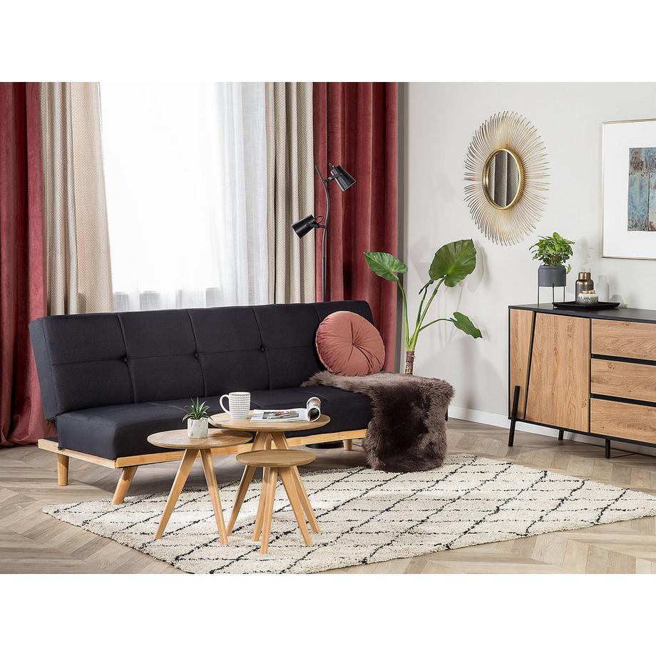 Beliani Schlafsofa aus Stoff  FROYA  