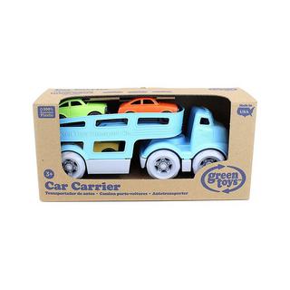 green toys  Green Toys Transporteur de voitures bleu avec 3 voitures 