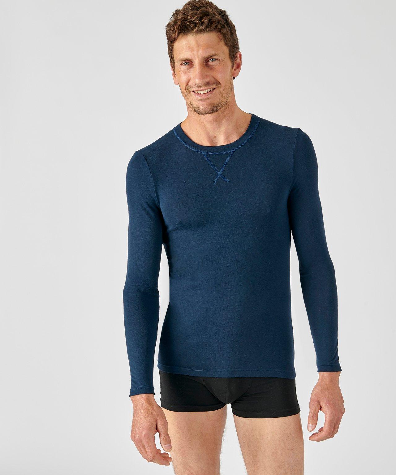 Image of T-shirt Mit Rundhalsausschnitt, Wärmegrad Intense 4. Herren Blau XXL