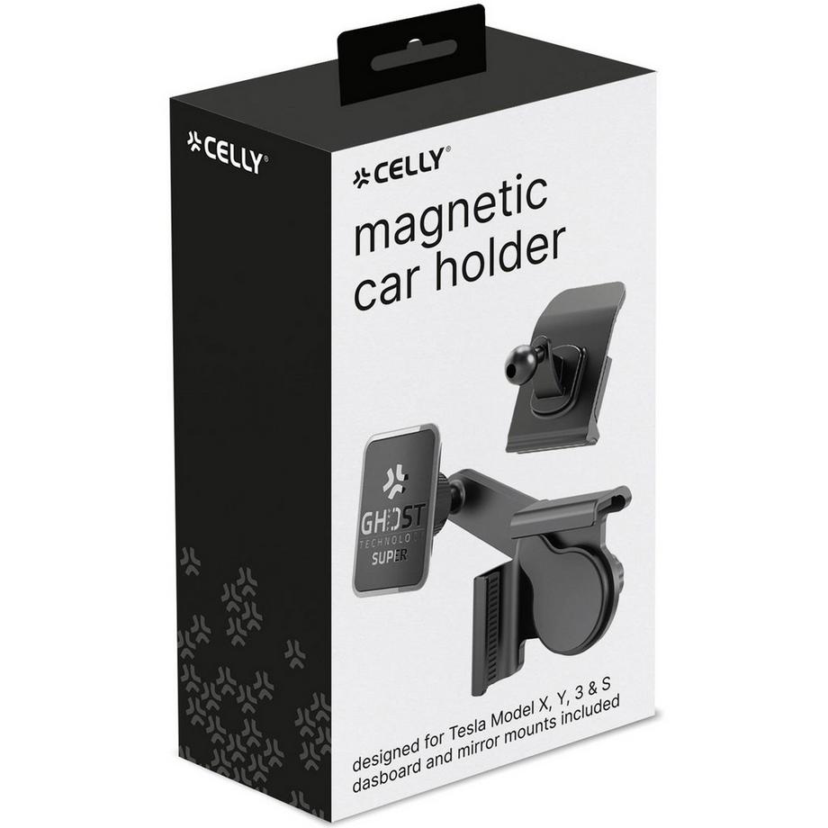 Celly  Support Mobile Magnétique pour Tesla Model X, Y, 3, S Écran + tableau de bord 