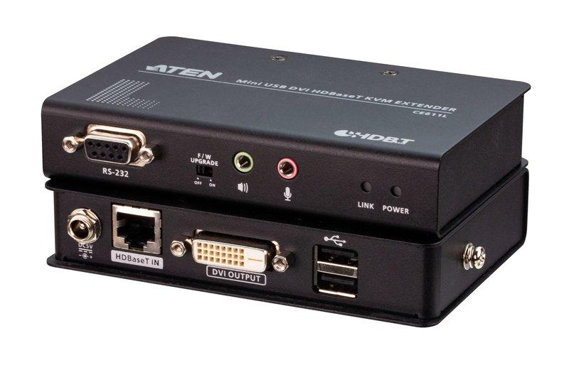 ATEN  Mini USB DVI HDBaseT™ KVM Extender (1920 x 1200 bei 100 m) 