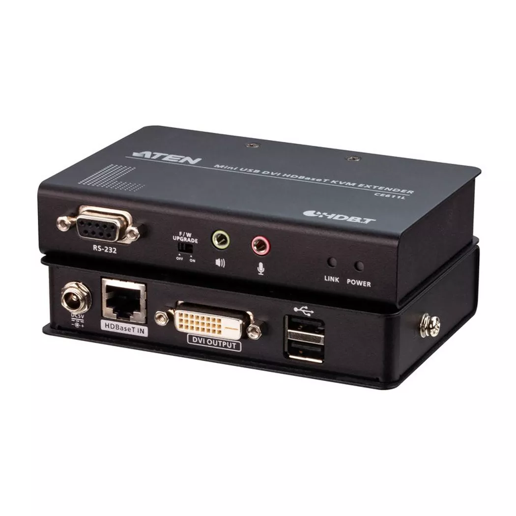 ATEN Mini USB DVI HDBaseT™ KVM Extender (1920 x 1200 bei 100 m)