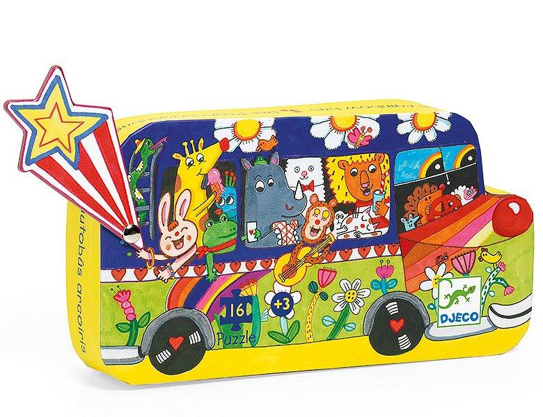 Image of Puzzle Regenbogenbus (16Teile)