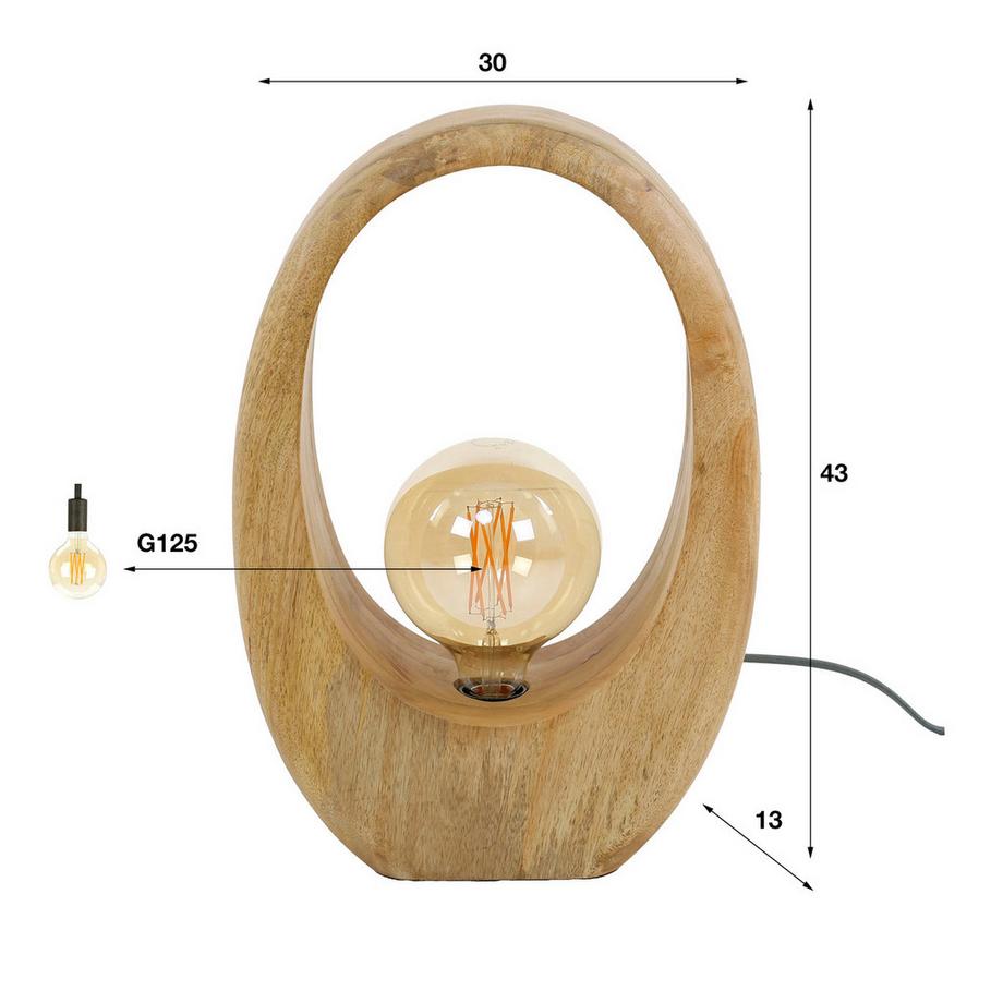 mutoni industrial Lampe de table Arch 1L  
