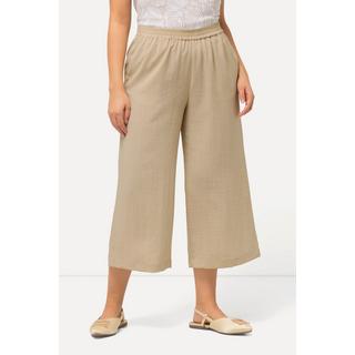 Ulla Popken  Culotte, wadenlang, weites Bein, Elastikbund 