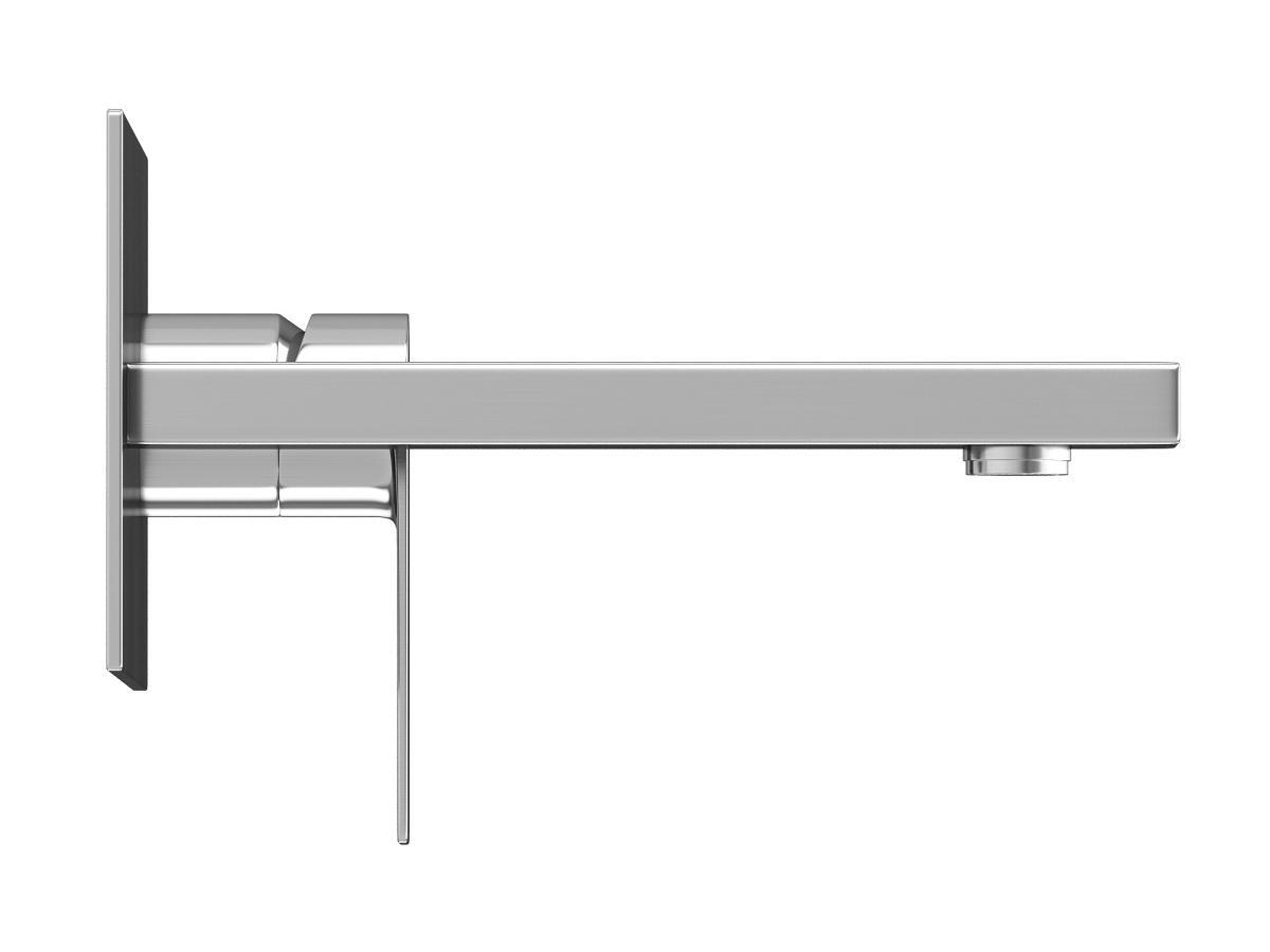 SHOWER DESIGN Mechanischer Einbau-Einhebelmischer - eckig - Nickelfarben gebürstet - VISTULA  