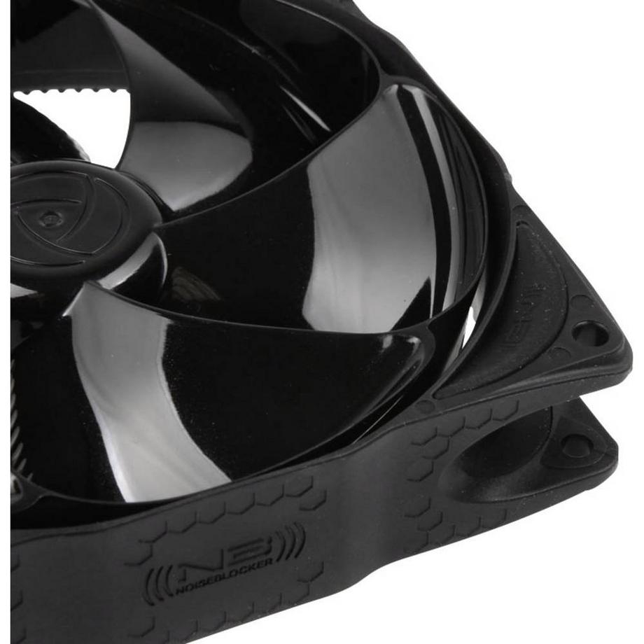NOISEBLOCKER  NB-eLoop B12-PS Black Edition Ventola per PC case Nero (L x A x P) 120 x 120 x 25 mm 