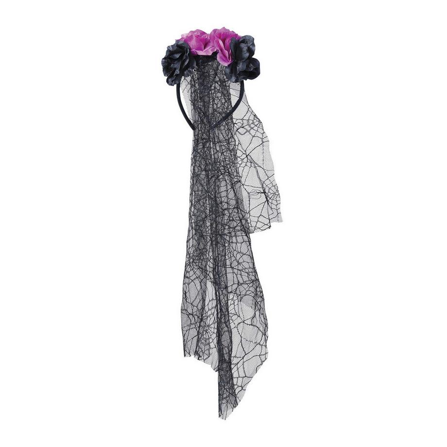 Diadème Et Voile Motiftyle Fleurs