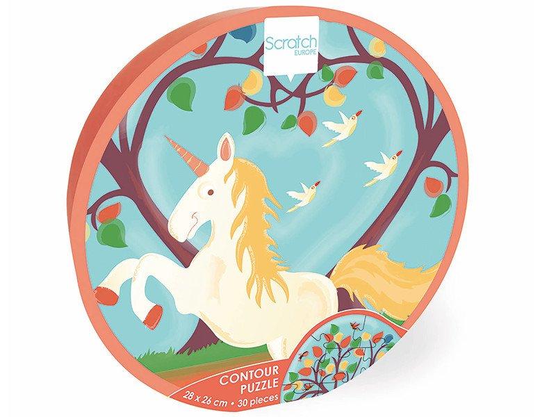 Image of Puzzle Mini Shape Puzzle Einhorn (30Teile)