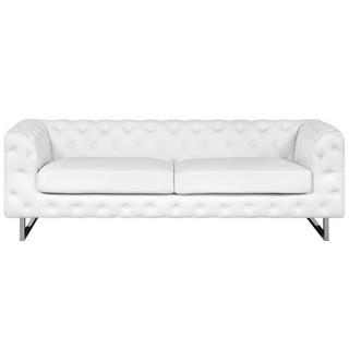 Beliani 3 Sitzer Sofa aus Kunstleder Glamourös VISSLAND  