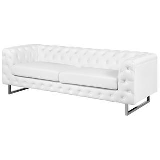 Beliani 3 Sitzer Sofa aus Kunstleder Glamourös VISSLAND  