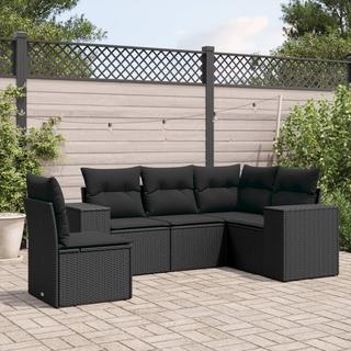 VidaXL set divano da giardino Polirattan  