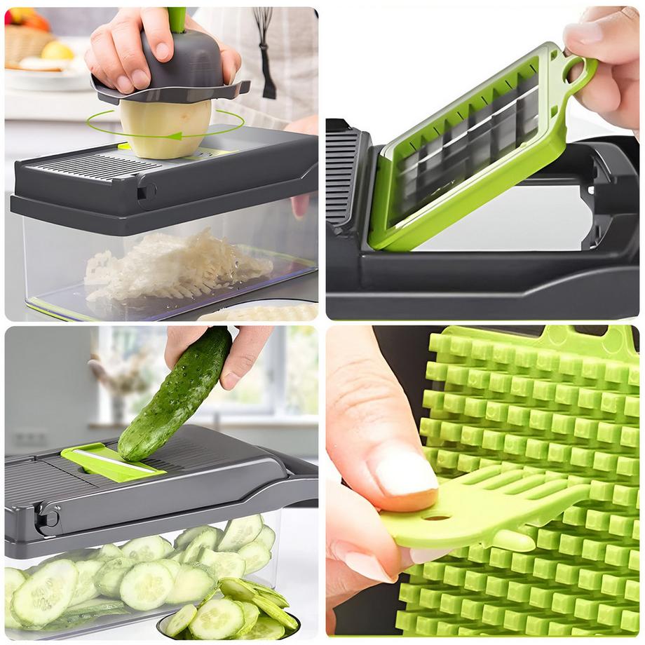 Avizar Multifunktions-Gemüseschneider 16 Teile  