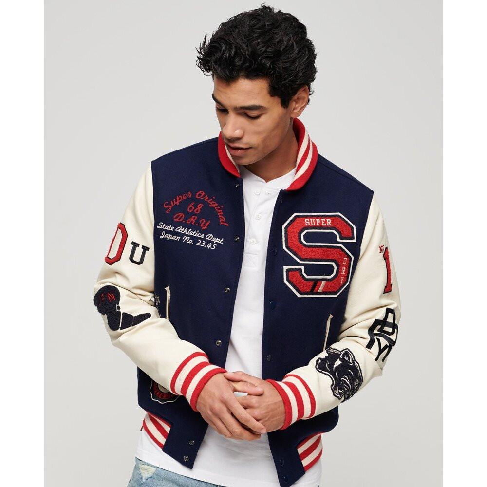 Superdry  Blouson à écusson  College Varsity 