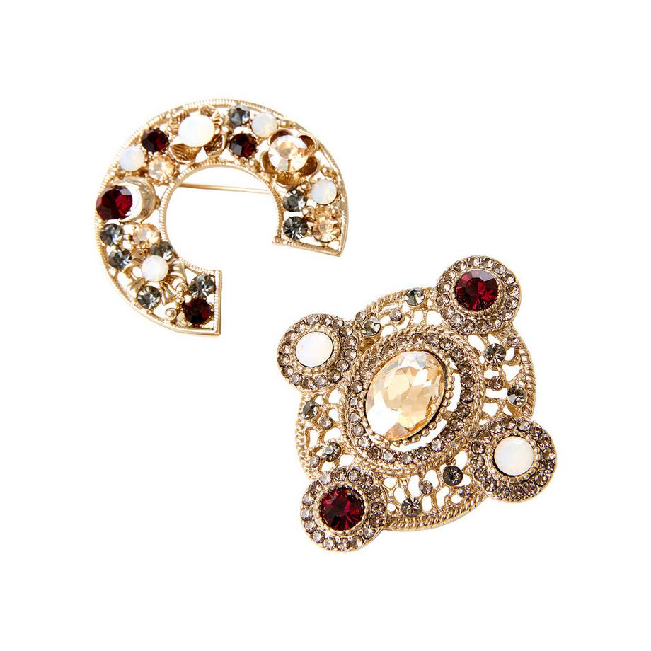 Broches Strass Rétro