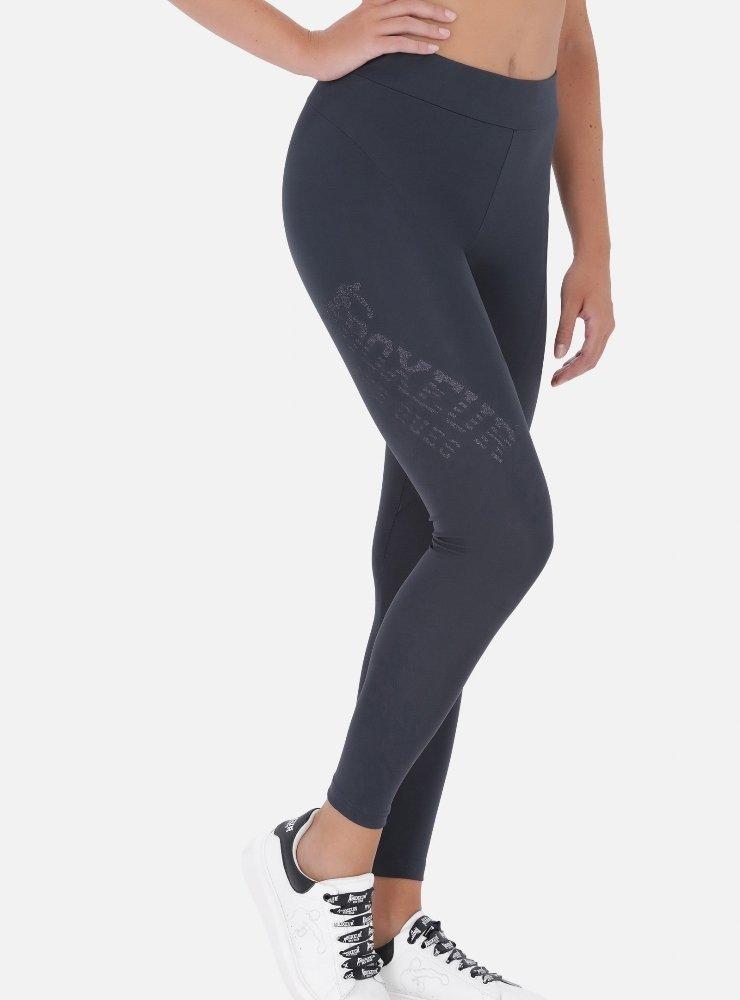 Image of Basic Leggings With Side Logo Damen Anthrazit S
