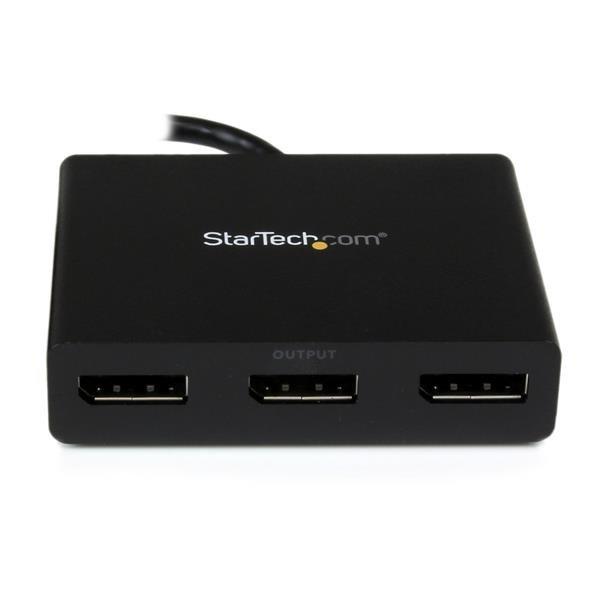 STARTECH.COM  StarTech.com Hub MST DisplayPort a 3 Porte - Adattatore Multi-Monitor DP 1.2 - Sdoppiatore\Splitter Video DisplayPort 4K 30Hz o 1080p 60Hz per triplo Monitor - Solo Windows 