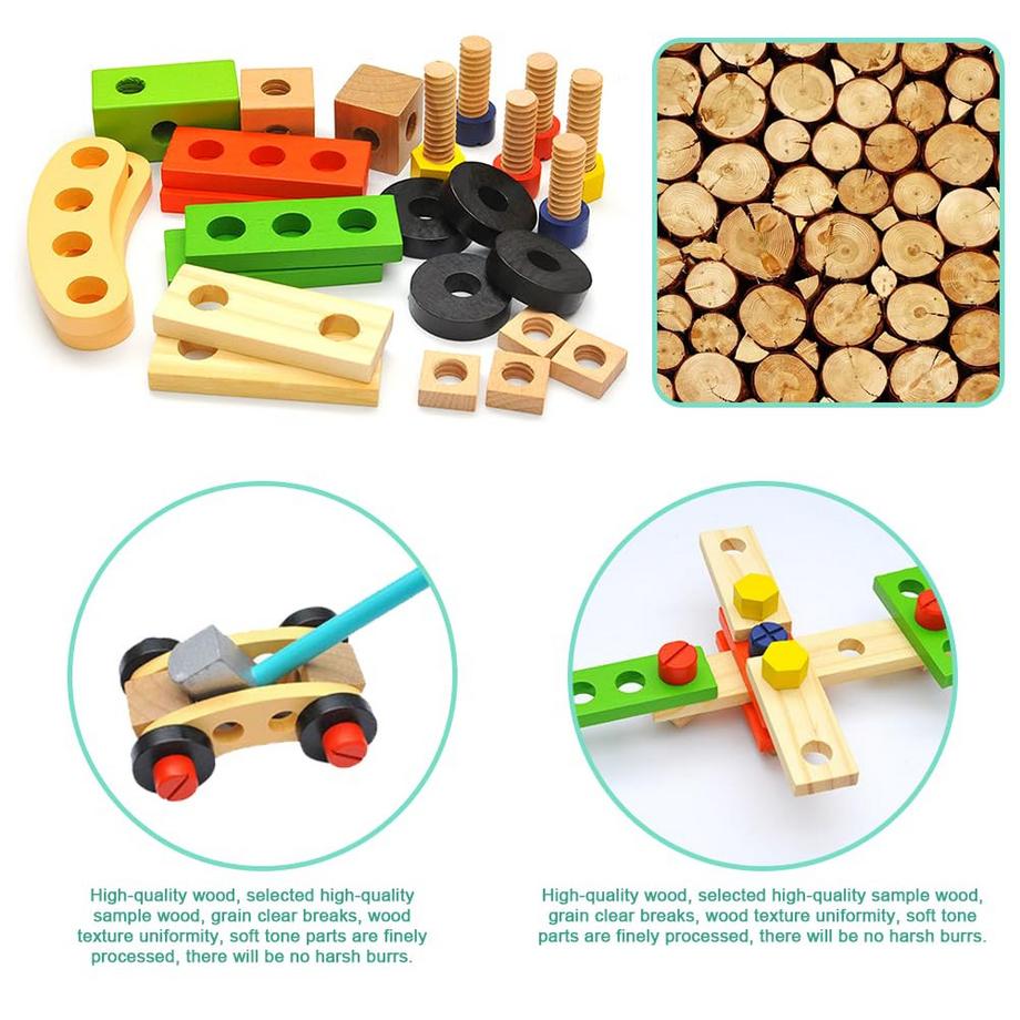 Activity-board  Werkzeugkoffer für DIY Werkzeugset Holzwerkzeuge 