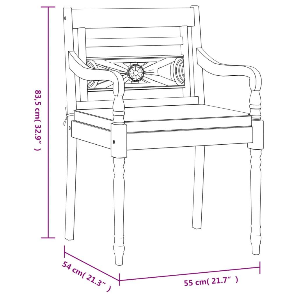 VidaXL set da pranzo da giardino Teak riciclato  