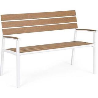 mutoni Banc de jardin Isak blanc 123x59  