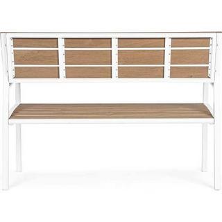 mutoni Banc de jardin Isak blanc 123x59  